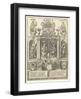 Coat of arms of the Antwerp Guild of Saint Luke, 1500-49-Flemish School-Framed Giclee Print