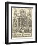 Coat of arms of the Antwerp Guild of Saint Luke, 1500-49-Flemish School-Framed Giclee Print
