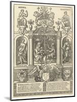 Coat of arms of the Antwerp Guild of Saint Luke, 1500-49-Flemish School-Mounted Giclee Print