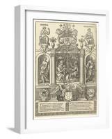 Coat of arms of the Antwerp Guild of Saint Luke, 1500-49-Flemish School-Framed Giclee Print