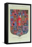 Coat of Arms of the Austro-Hungarian Empire, Imperial Austrian Court Engraved by R. M. Rohrer-Hugo Gerard Strohl-Framed Stretched Canvas