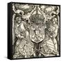 Coat of Arms of the Germanic Empire-Albrecht Dürer-Framed Stretched Canvas