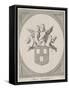 Coat of arms of the Guild of Saint Luke, 18th century-null-Framed Stretched Canvas