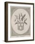 Coat of arms of the Guild of Saint Luke, 18th century-null-Framed Giclee Print