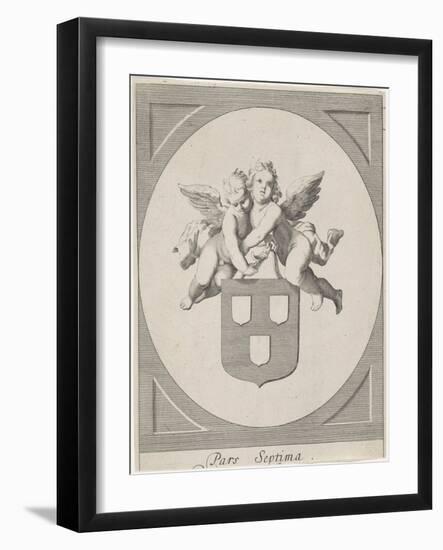 Coat of arms of the Guild of Saint Luke, 18th century-null-Framed Giclee Print