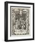 Coat of arms of the Guild of Saint Luke with Saint Luke painting Madonna and Child, 1620-21-Sebastian Vrancx-Framed Giclee Print