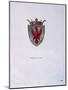 Coat of Arms of the House of Nibbia from Novara, Italy, 14th Century-null-Mounted Giclee Print