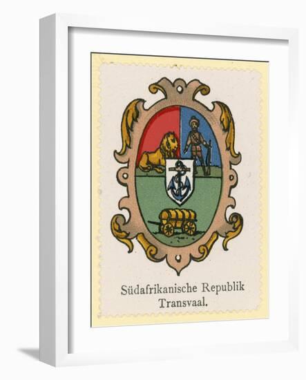 Coat of Arms of the South African Republic-null-Framed Giclee Print