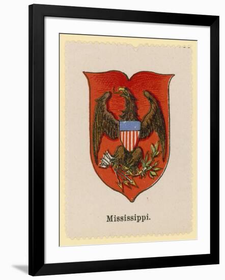 Coat of Arms of the State of Mississippi-null-Framed Giclee Print