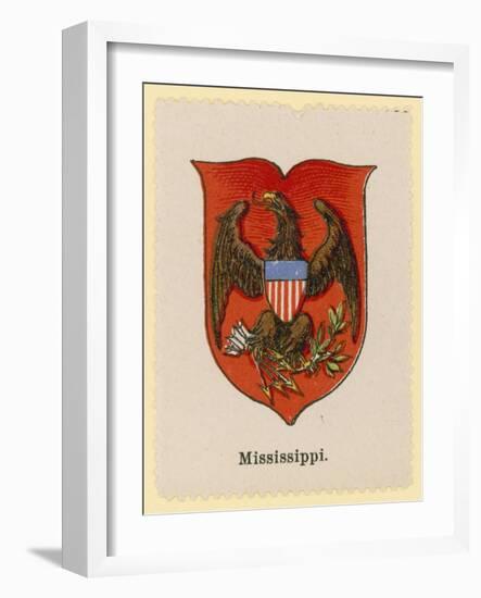 Coat of Arms of the State of Mississippi-null-Framed Giclee Print