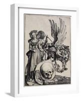 Coat-Of-Arms with a Skull, C. 1503-Albrecht Dürer-Framed Giclee Print