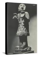 Coatlicue Statue, Aztec Goddess-null-Stretched Canvas