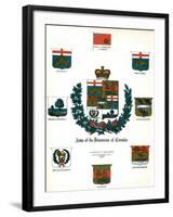 Coats of Arms and Flags of Canada-null-Framed Giclee Print