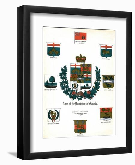 Coats of Arms and Flags of Canada-null-Framed Giclee Print
