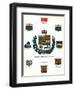 Coats of Arms and Flags of Canada-null-Framed Giclee Print