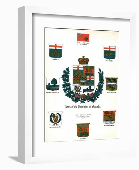 Coats of Arms and Flags of Canada-null-Framed Giclee Print