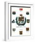 Coats of Arms and Flags of Canada-null-Framed Giclee Print