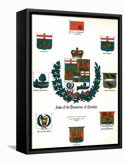 Coats of Arms and Flags of Canada-null-Framed Stretched Canvas