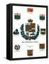 Coats of Arms and Flags of Canada-null-Framed Stretched Canvas