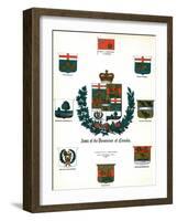 Coats of Arms and Flags of Canada-null-Framed Giclee Print