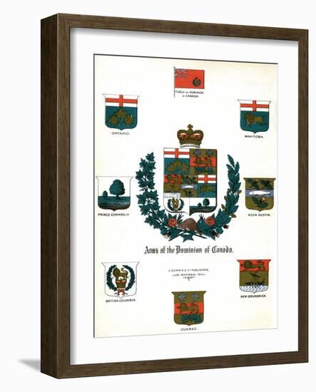 Coats of Arms and Flags of Canada-null-Framed Giclee Print