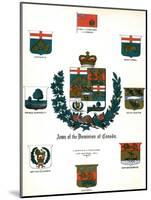 Coats of Arms and Flags of Canada-null-Mounted Giclee Print