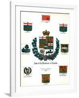 Coats of Arms and Flags of Canada-null-Framed Giclee Print