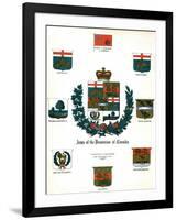 Coats of Arms and Flags of Canada-null-Framed Giclee Print