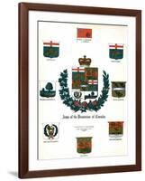 Coats of Arms and Flags of Canada-null-Framed Giclee Print