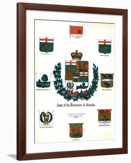 Coats of Arms and Flags of Canada-null-Framed Giclee Print