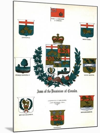 Coats of Arms and Flags of Canada-null-Mounted Giclee Print