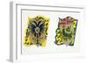 Coats of Arms for Palio of Siena for Aquila-null-Framed Giclee Print