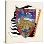 Coats of Arms for Palio of Siena for Lupa (She-Wolf) Nobile (Noble) Contrade, Heraldry, Italy-null-Stretched Canvas