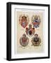 Coats of Arms from the Austro-Hungarian Empire, from 'Heraldischer Atlas'-Hugo Gerard Strohl-Framed Giclee Print