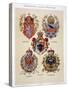 Coats of Arms from the Austro-Hungarian Empire, from 'Heraldischer Atlas'-Hugo Gerard Strohl-Stretched Canvas