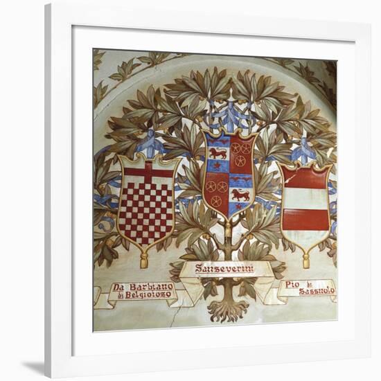 Coats of Arms of Italian Families-null-Framed Giclee Print