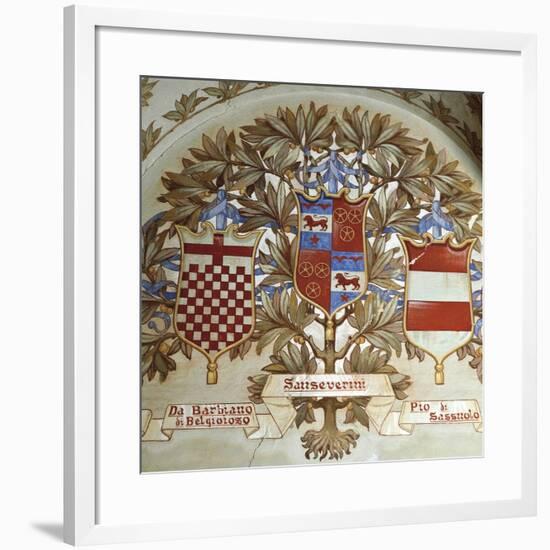 Coats of Arms of Italian Families-null-Framed Giclee Print