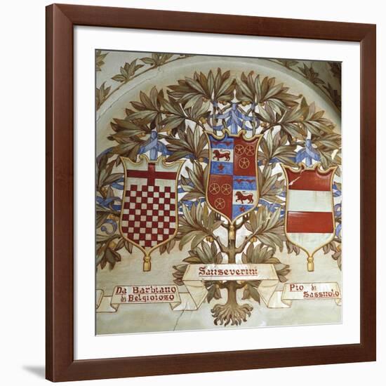 Coats of Arms of Italian Families-null-Framed Giclee Print