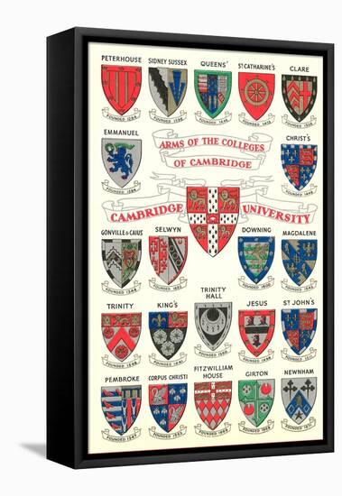 Coats of Arms of the Colleges of Cambridge-null-Framed Stretched Canvas