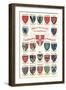 Coats of Arms of the Colleges of Cambridge-null-Framed Art Print