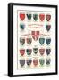 Coats of Arms of the Colleges of Cambridge-null-Framed Art Print