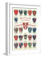 Coats of Arms of the Colleges of Cambridge-null-Framed Art Print