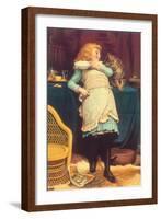 Coaxing Is Better Than Teasing, 1883-Charles Burton Barber-Framed Giclee Print