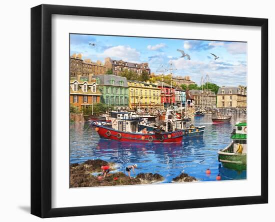 Cob Harbour-Dominic Davison-Framed Art Print