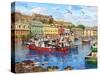 Cob Harbour-Dominic Davison-Stretched Canvas