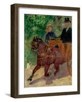 Cob Harnessed to a Cart, 1900-Henri de Toulouse-Lautrec-Framed Giclee Print