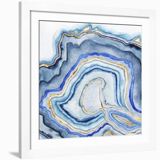 Cobalt Agate I-Grace Popp-Framed Art Print