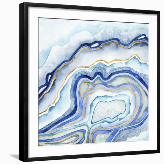 Cobalt Agate II-Grace Popp-Framed Giclee Print