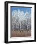 Cobalt Birches I-Tim OToole-Framed Art Print