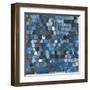 Cobalt Cobbles-Stacey Wolf-Framed Art Print